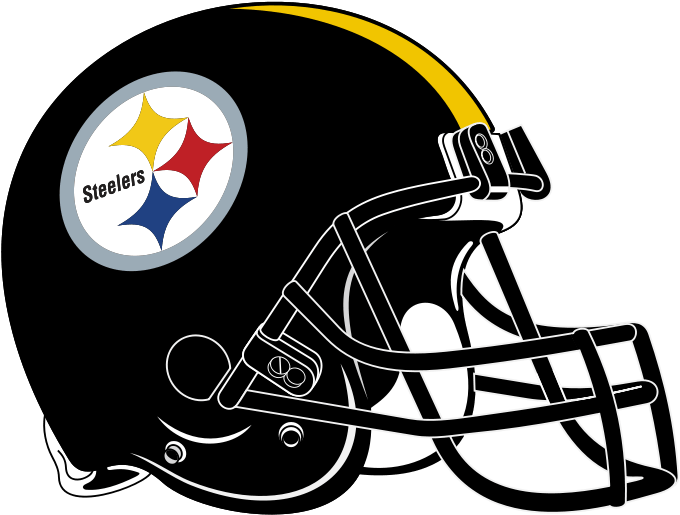 Nfl Steelers Clipart - Steelers Football Helmet (680x515), Png Download