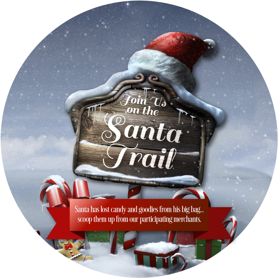 Santa Trail Complete Logo-01 - Oh Deer It's Christmas Time (1000x1000), Png Download