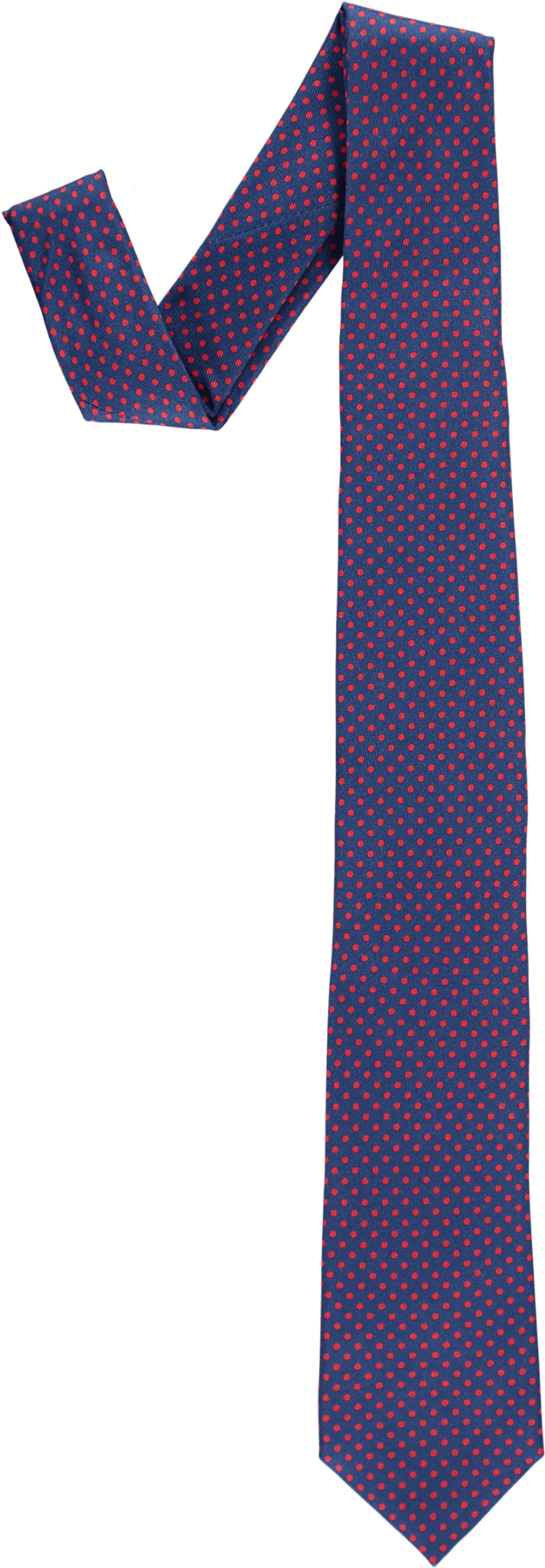 Spotted Silk Tie Blue Red Front - Electric Blue (2048x2048), Png Download