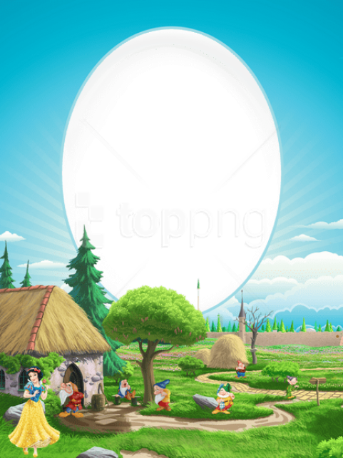 Free Png Best Stock Photos Snow White Blueframe Background - Picture Frame (481x642), Png Download