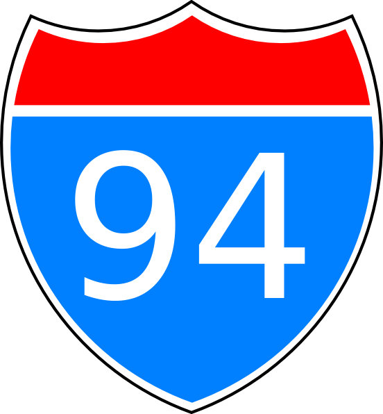 Interstate Highway Sign (552x596), Png Download