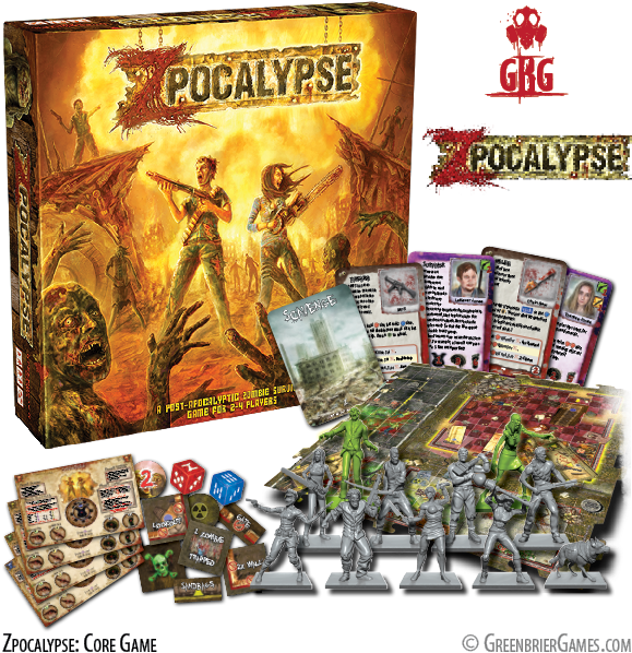 Gbg Zpocalypse Core Game - Zpocalypse Board Game (624x624), Png Download