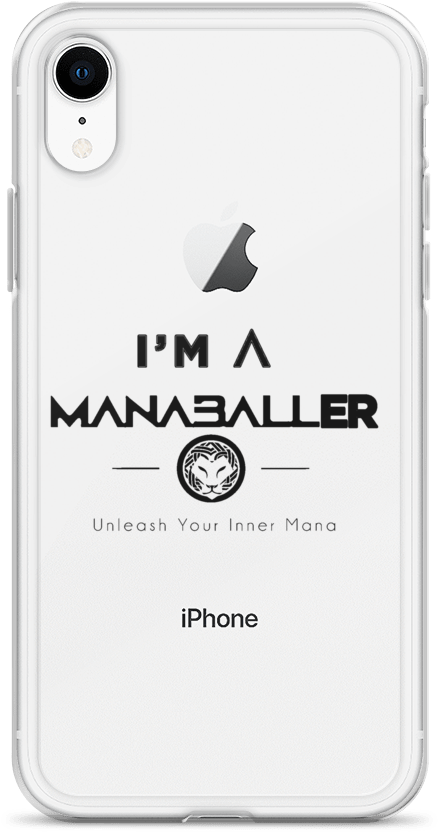 Black "i'm A Manaballer" Iphone Cover Case Your True - Iphone (1000x1000), Png Download
