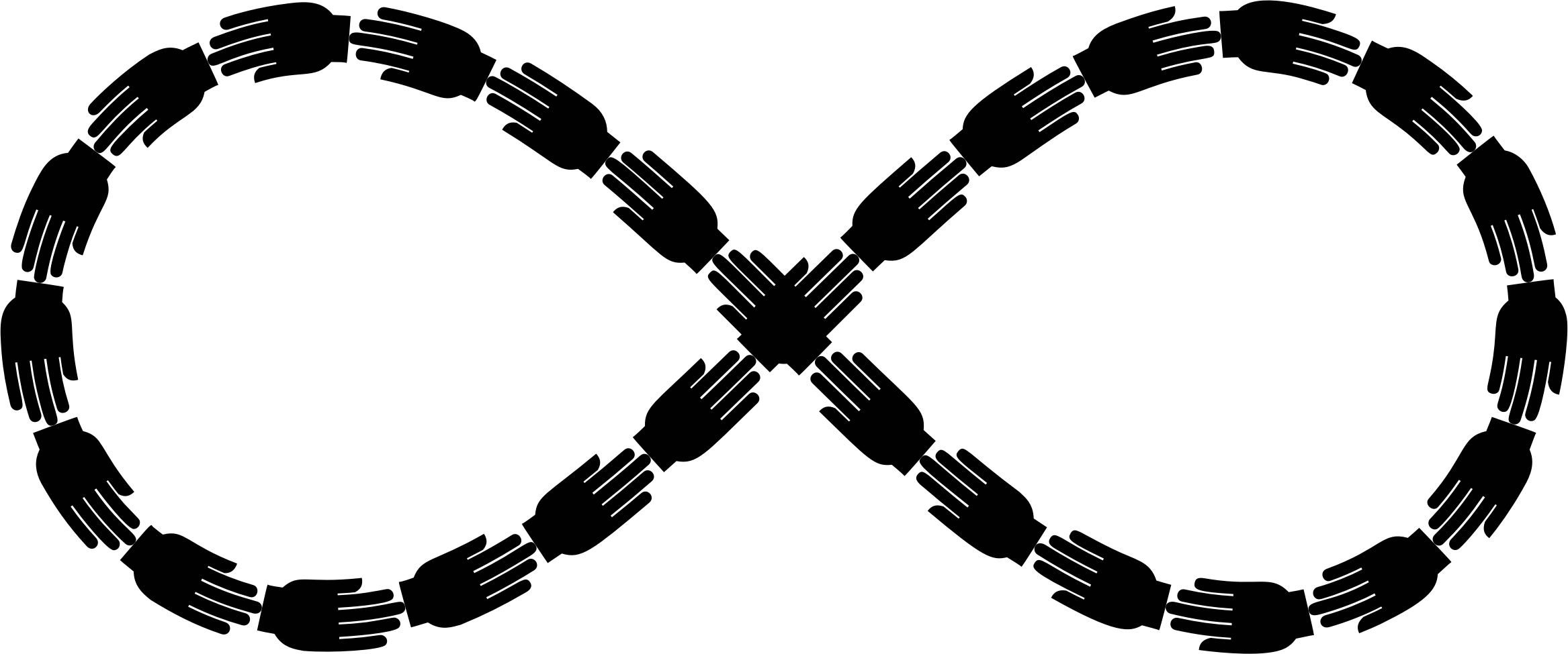 Big Image - Helping Hands Infinity (2334x975), Png Download