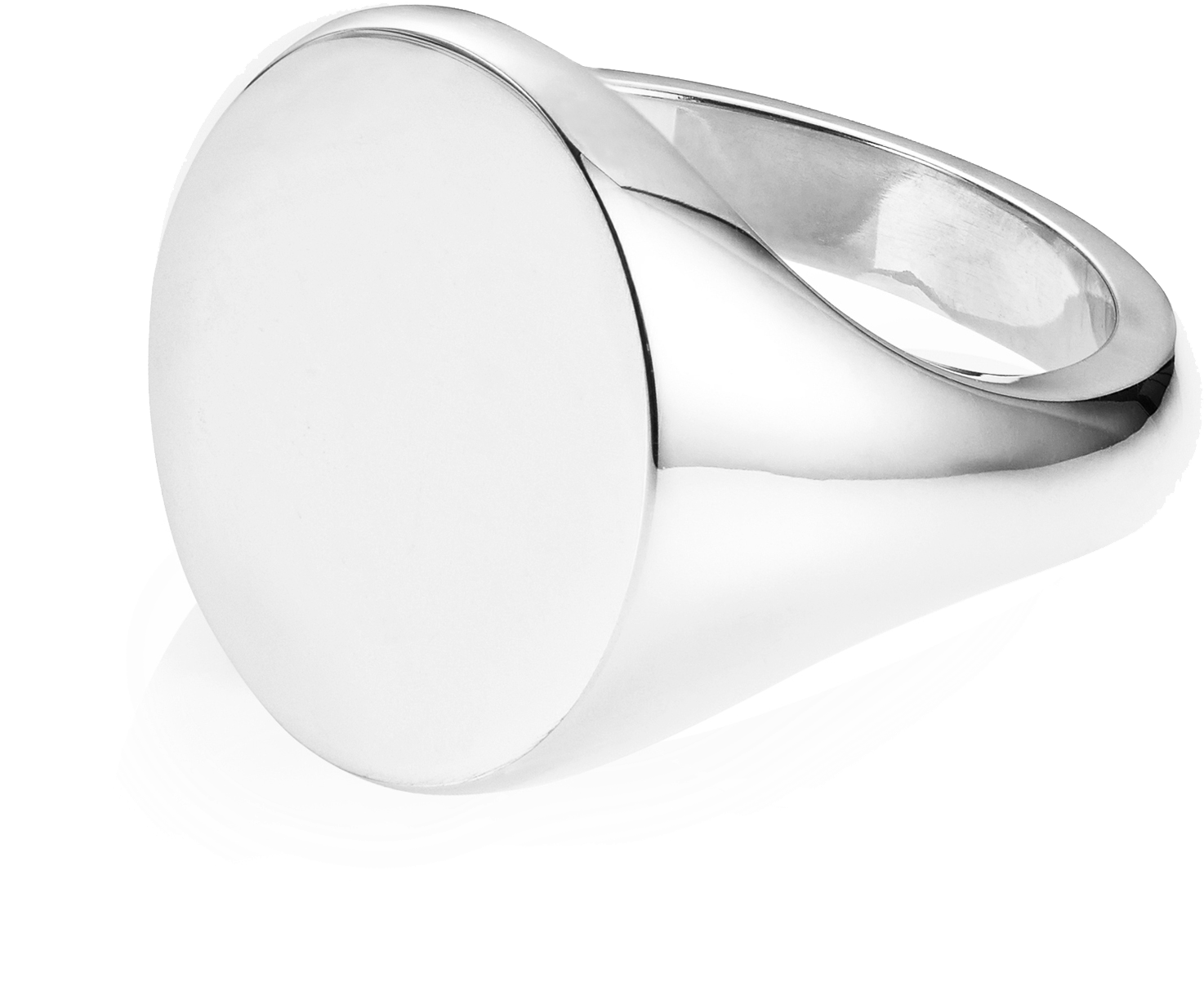 9ct White Gold Signet Ring - Pre-engagement Ring (2000x2000), Png Download