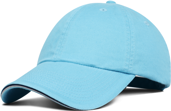 Turquoise/navy/light Gray - Baseball Cap (600x600), Png Download