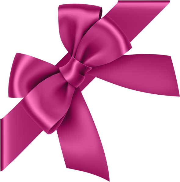 Bow Transparent Corner - Corner Pink Ribbon Png (594x600), Png Download