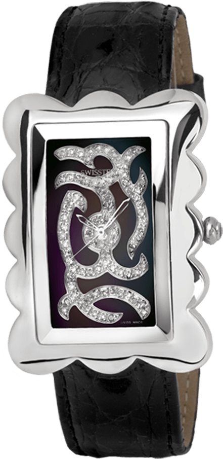 Swisstek Mélange Pink Diamond Timepiece Sk57725l - Strap (1000x1000), Png Download