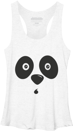 Osito Panda Face - Active Tank (650x650), Png Download