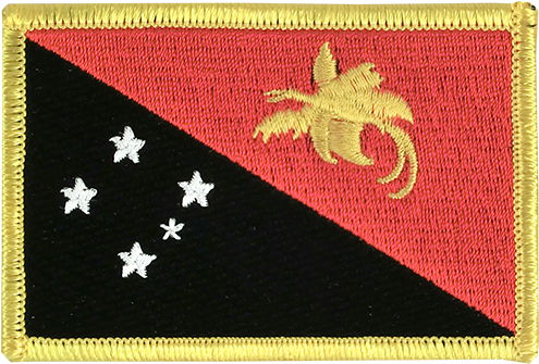 Flag Patch Papua New Guinea - Stitch (750x500), Png Download