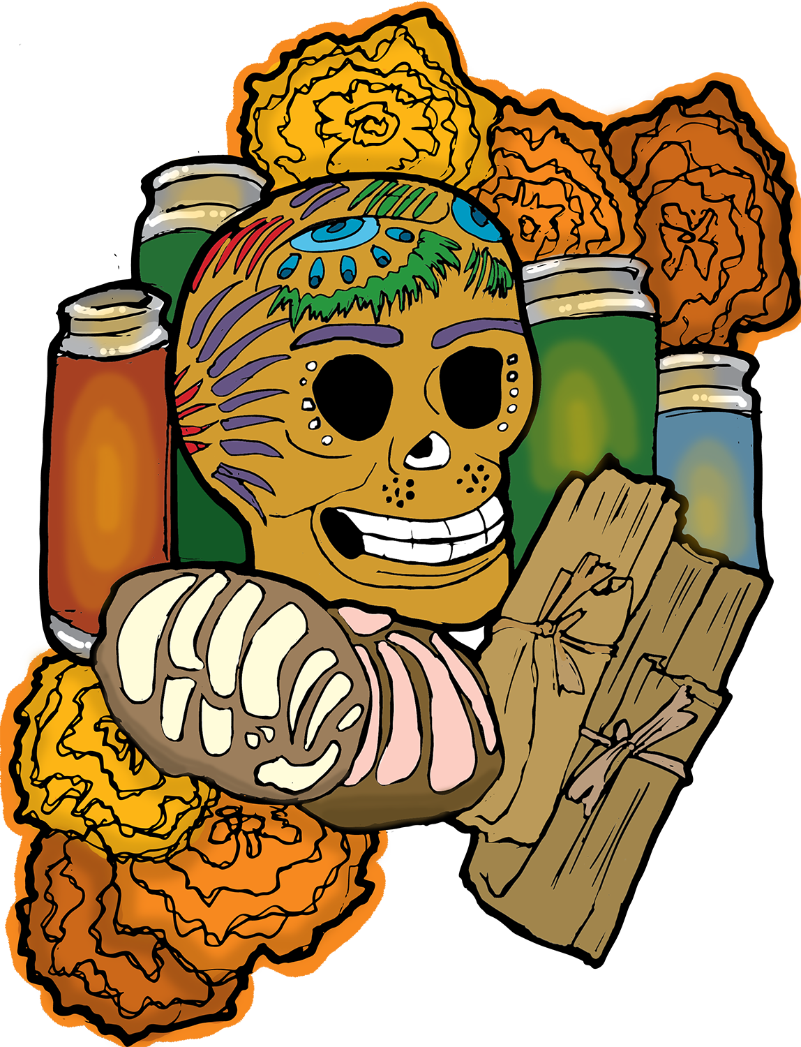 Día De Los Muertos - Dia De Muerto Png (1148x1500), Png Download