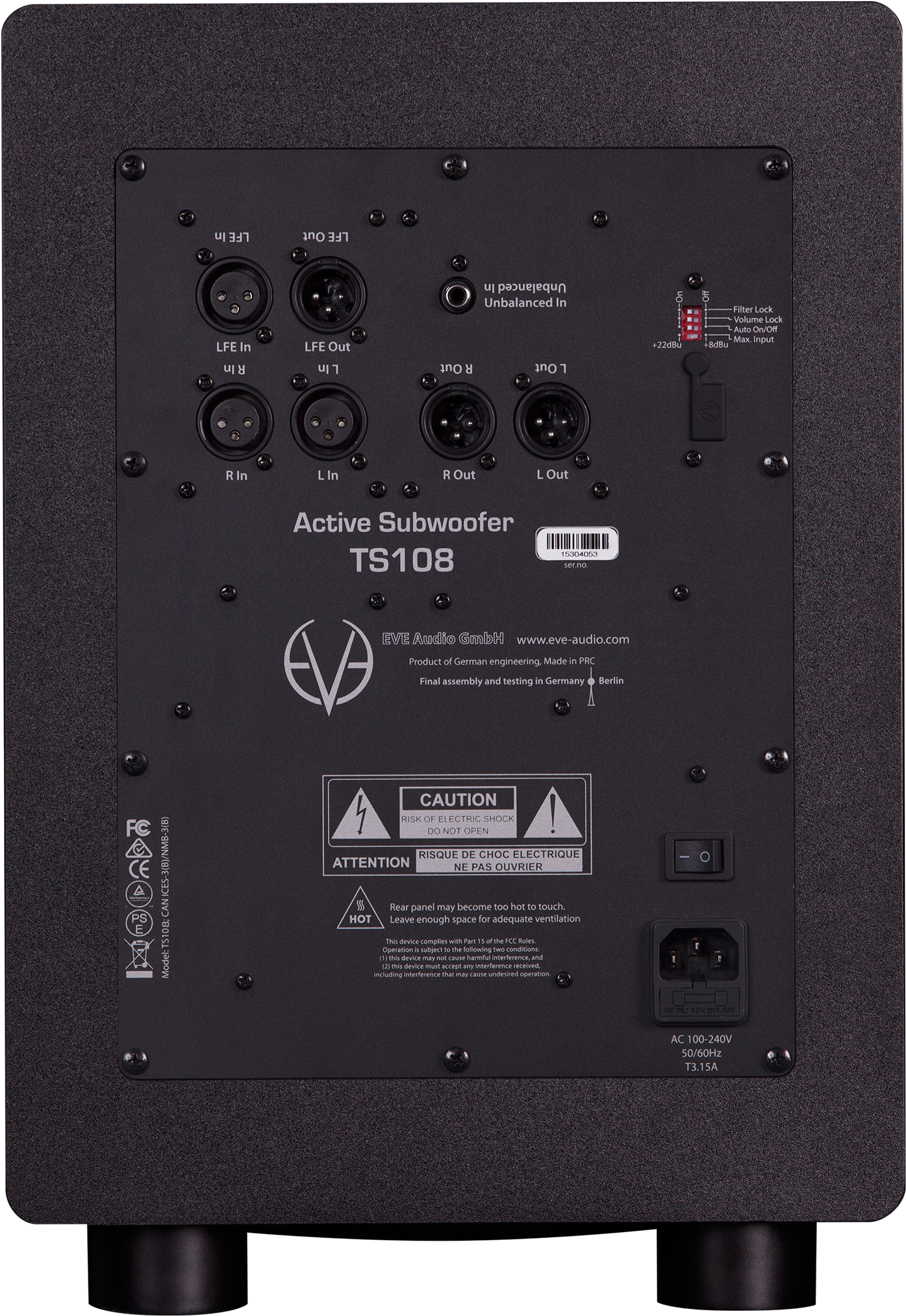 8" Active Subwoofer - Ts107 Eve (1697x2249), Png Download