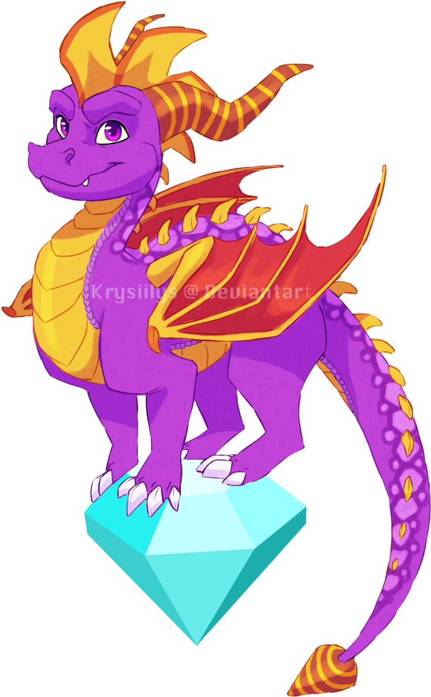 Spyro And Cynder, Spyro Trilogy, Skylanders, Stickers, - Illustration (1024x1559), Png Download