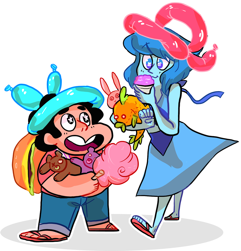 Clip Art Cartoon Art Fictional Character - Steven Universe Carnival (973x1010), Png Download