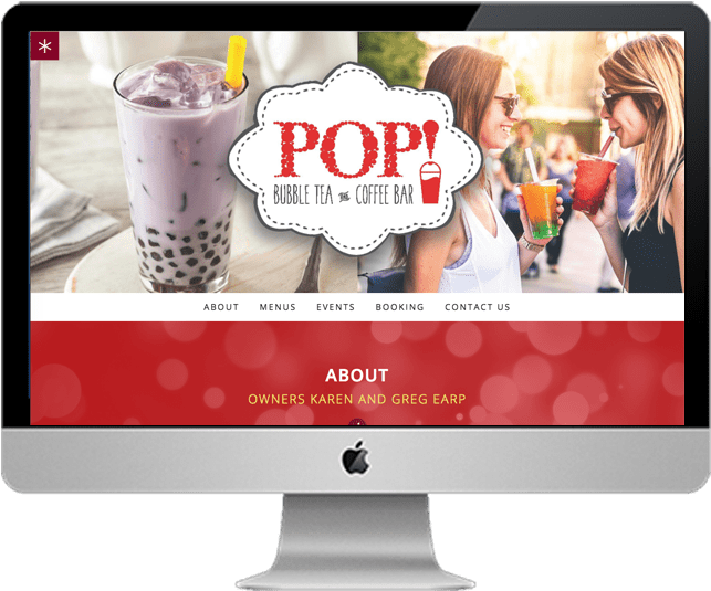 Pop Bubble Tea & Coffee Bar - Computer Monitor (735x640), Png Download