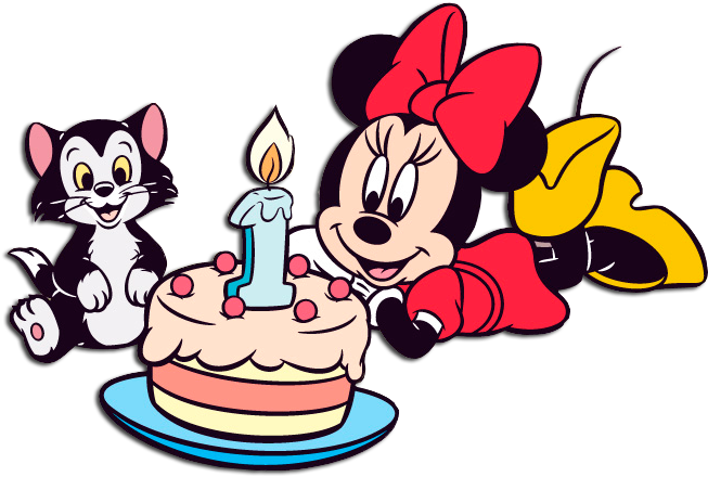 Minni Mouse Happy Birthday Png - Happy Birthday Animated Minnie Mouse (718x484), Png Download