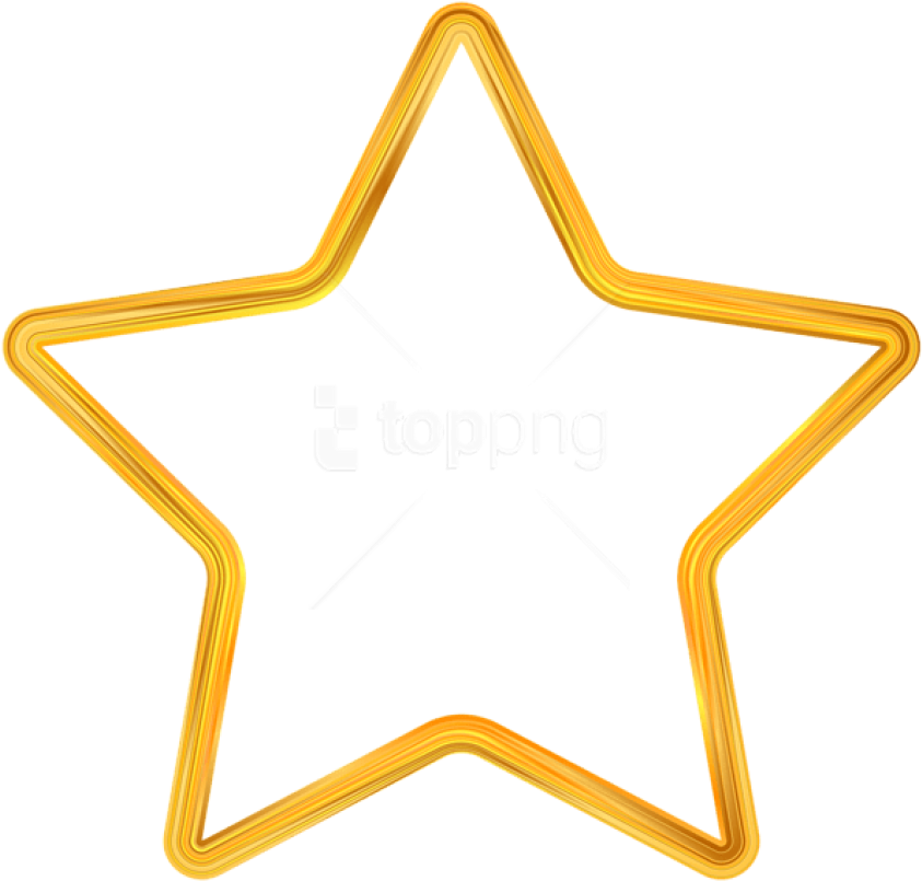 Free Png Download Star Border Frame Clipart Png Photo (850x812), Png Download