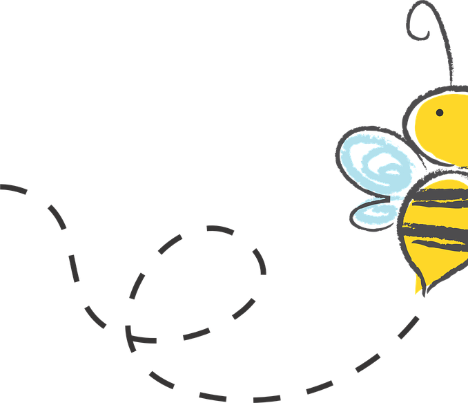 Cartoon Bumble Bee - Bee Clipart Transparent Background (678x583), Png Download