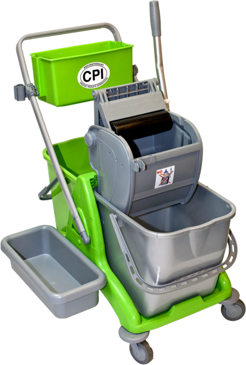 Trolley Commercial / Industrial Mop Bucket - Cart (480x711), Png Download