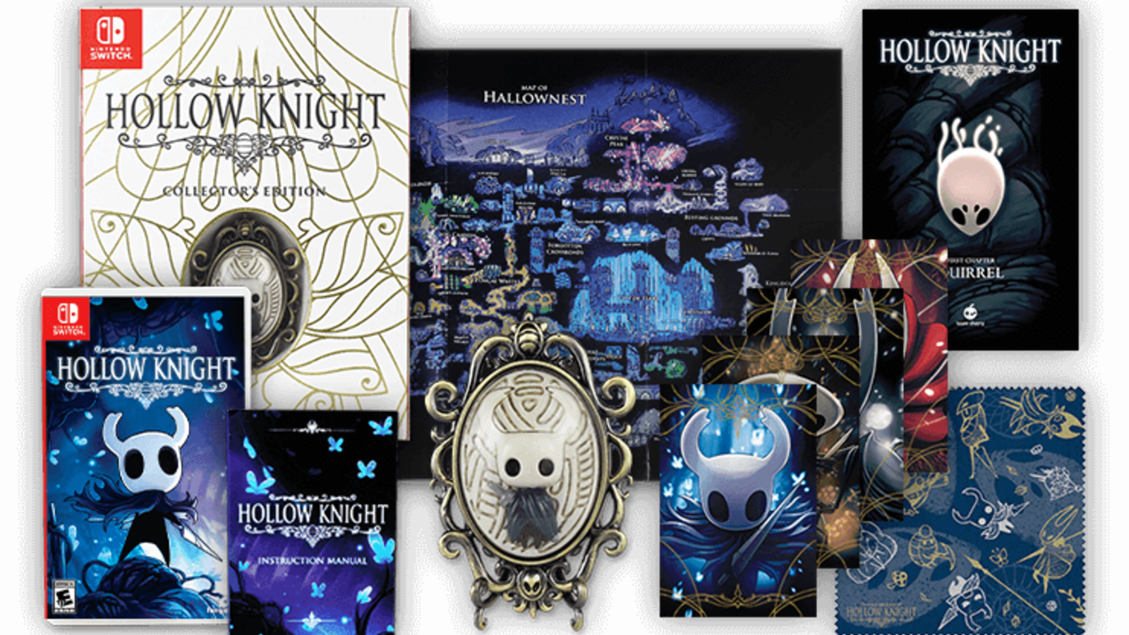 Hollow Knight Collector's Edition Nintendo Switch - Hollow Knight Physical Release (1600x900), Png Download