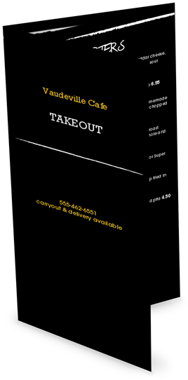 Customize Chalkboard Cafe Trifold Menu - Paper (628x628), Png Download