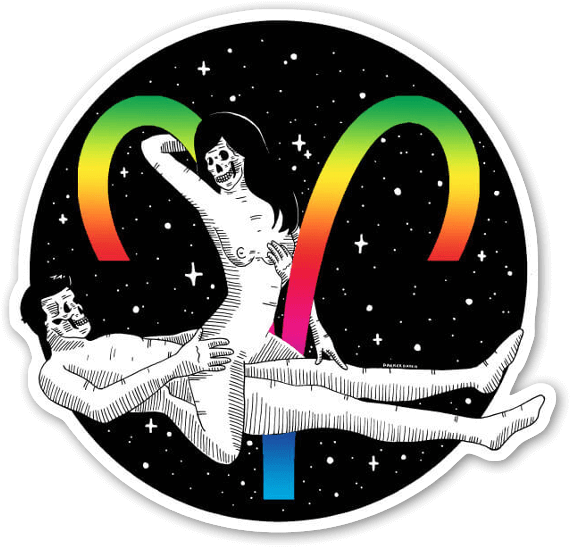 Aries - Signos Oscuros Del Zodiaco (600x578), Png Download