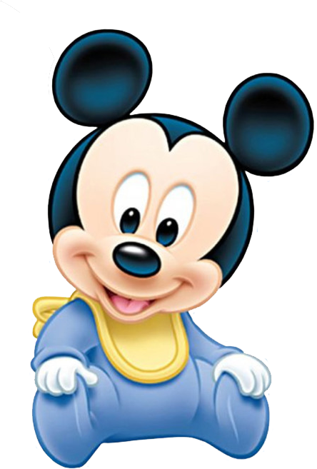 Baby Mickey Mouse Face Zps48217c0f Pngbaby Mickey Mouse - Mickey Mouse Birthday Invitation Blue (462x682), Png Download