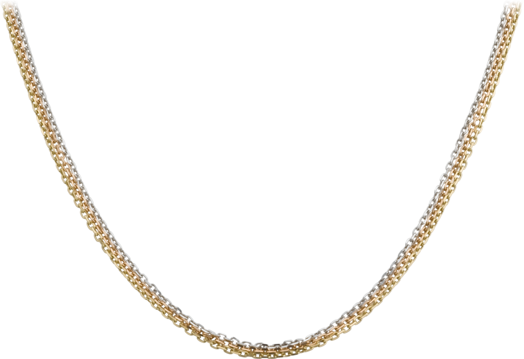 Trinity Necklacewhite Gold, Yellow Gold, Rose Gold - Chain Necklace (1024x702), Png Download