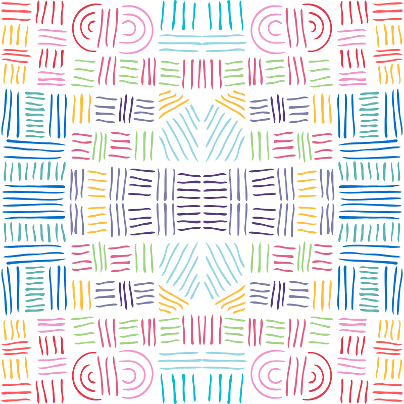 Hand Drawn Geometric - Motif (800x800), Png Download