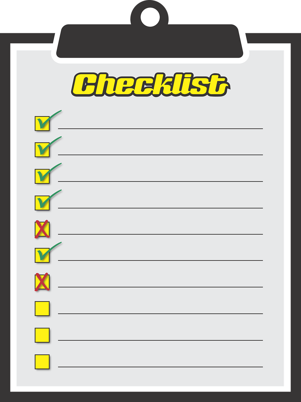 Checklist,to - Car Checklist (957x1280), Png Download