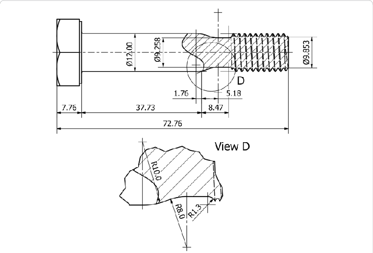 Final Design Of New Runout Same As - Thread Run Out (761x516), Png Download