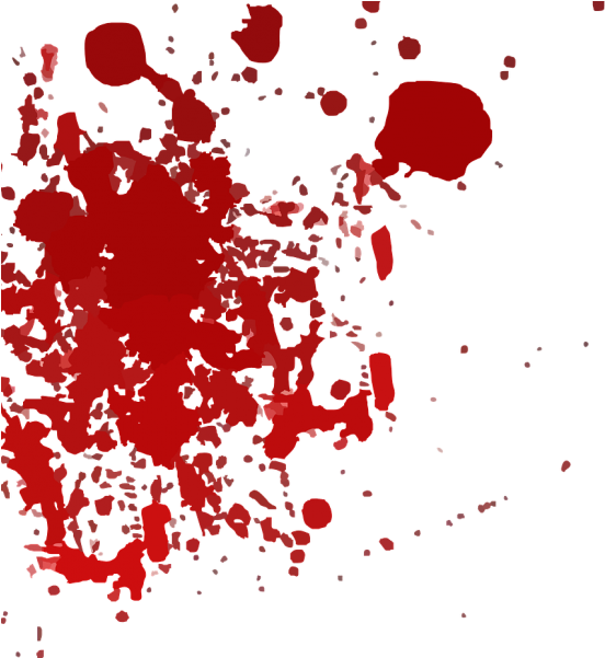 Blood Splatter (560x600), Png Download