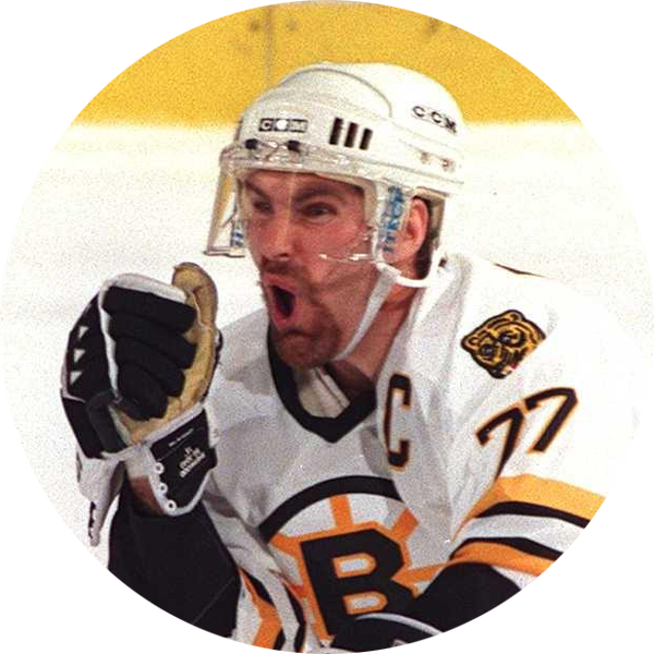 Raymond Bourque And The Boston Bruins Alumni Team Are - College Ice Hockey (600x600), Png Download