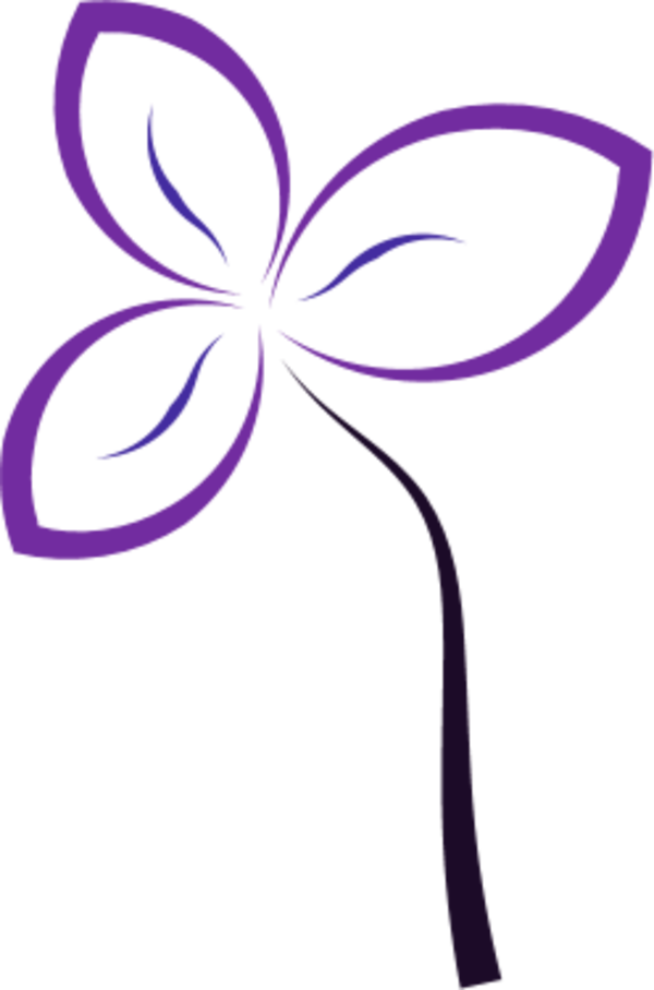 Svg Black And White Stock Autumn Color Green Clip Art - Simple Flower Outline Jpg (600x907), Png Download