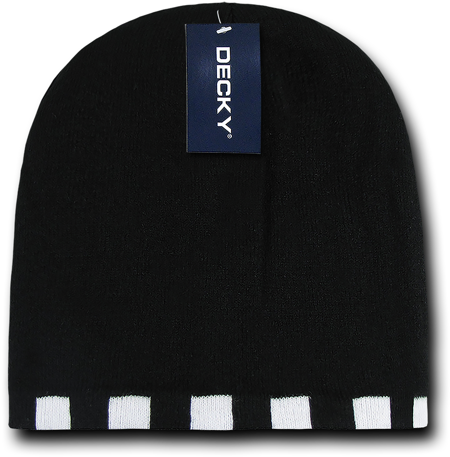 Decky Race Checkered Flag Reversible Beanies Beany - Beanie (1000x1000), Png Download
