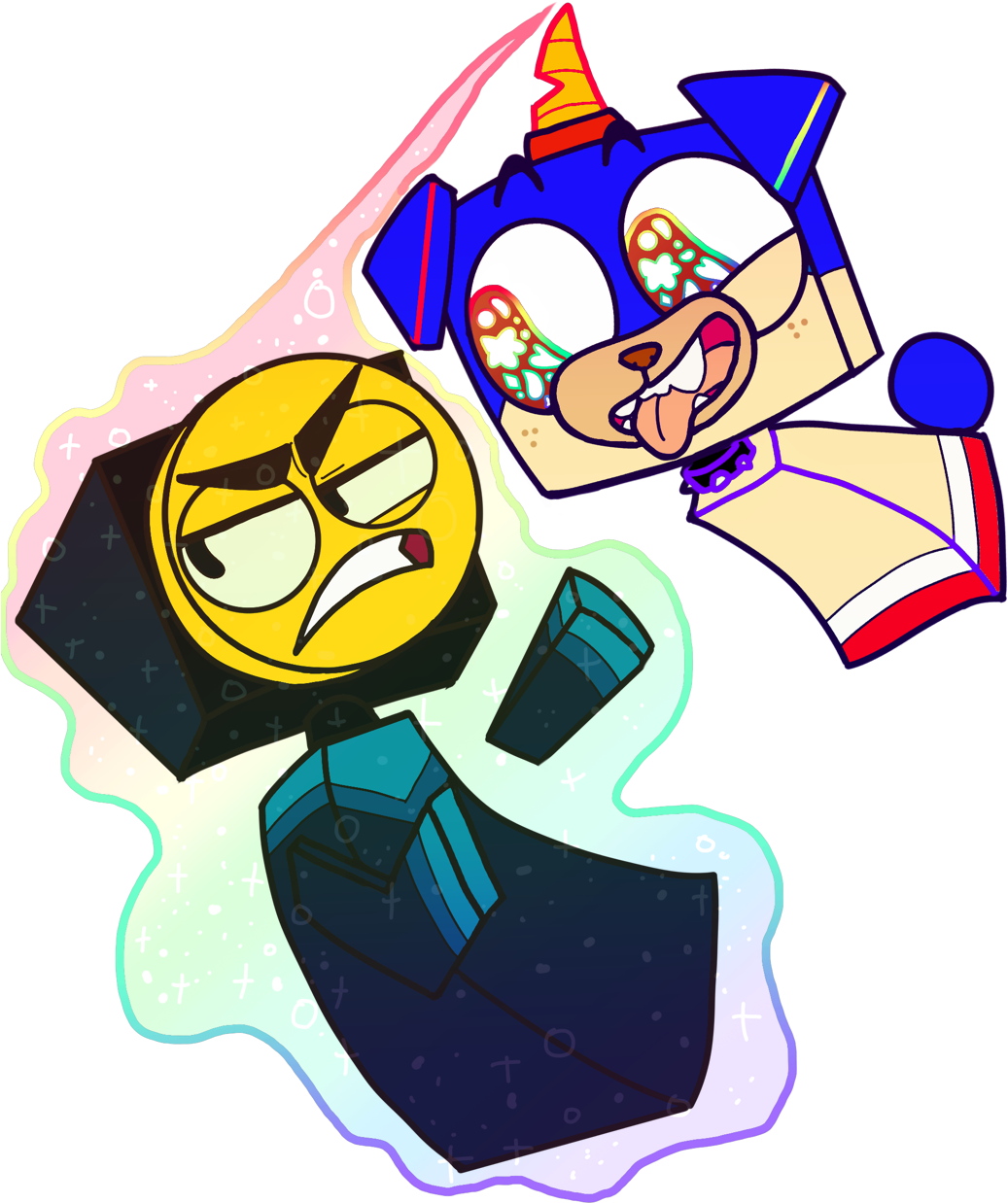 “master Frown Is Not Having Any Shenanigans Today ” - Unikitty X Master Frown (1066x1280), Png Download