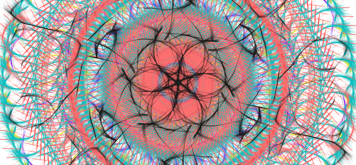 Psychedelic Clipart Transparent - Psychedelic Pattern Png Transparent (1200x556), Png Download