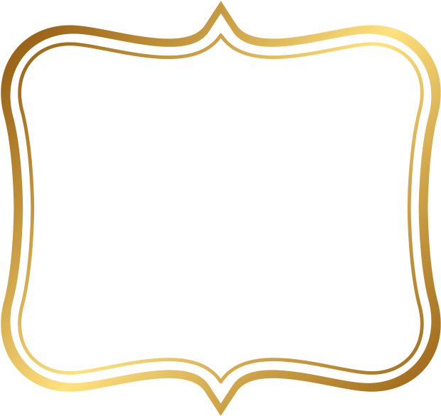 Golden Frame (866x650), Png Download