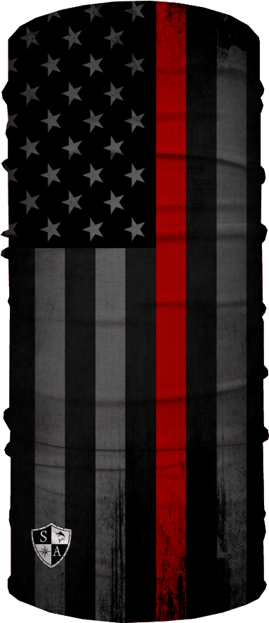Thin Red Line Flag - Blackout American Flag (1000x1000), Png Download