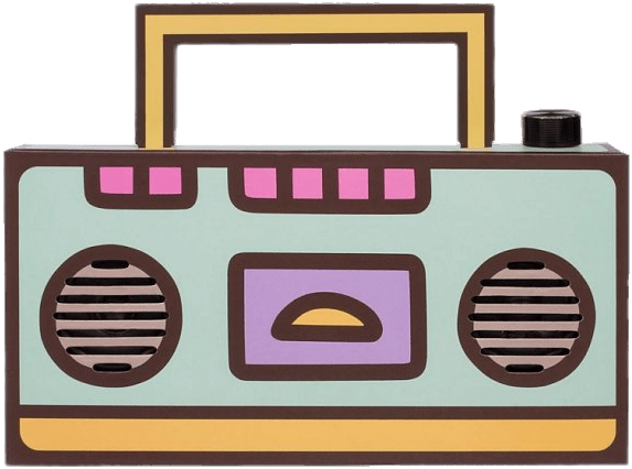 Objects - Boomboxes - Diy Boombox Prop (617x661), Png Download