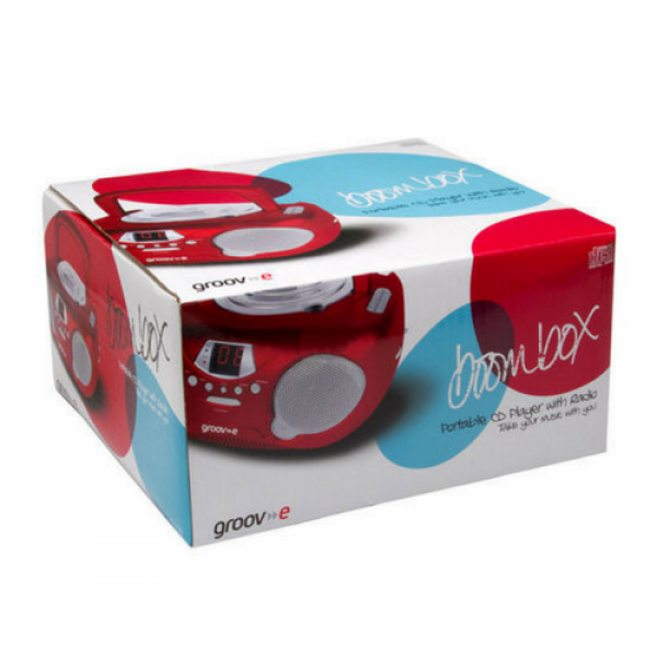 Groov-e Boombox Portable Cd Player With Radio And Headphone - Groov E Boombox (600x600), Png Download