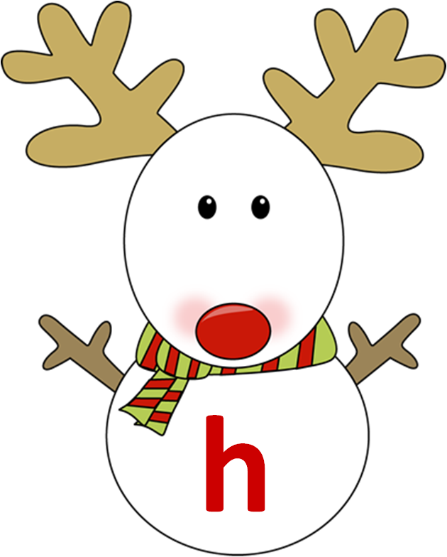 Christmas Reindeer Clip Art Snowman - 100 Sleeps Until Christmas (402x500), Png Download