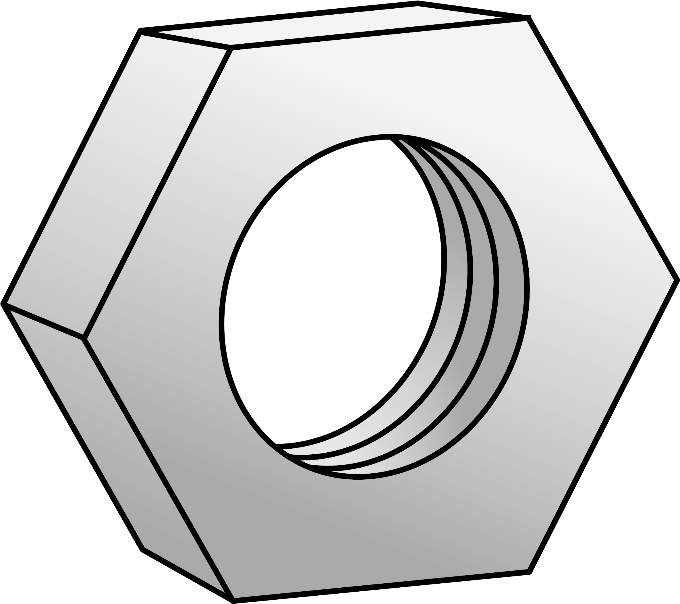 Nut Bolt Computer Icons Drawing Screw - Hex Nut Clip Art (750x750), Png Download