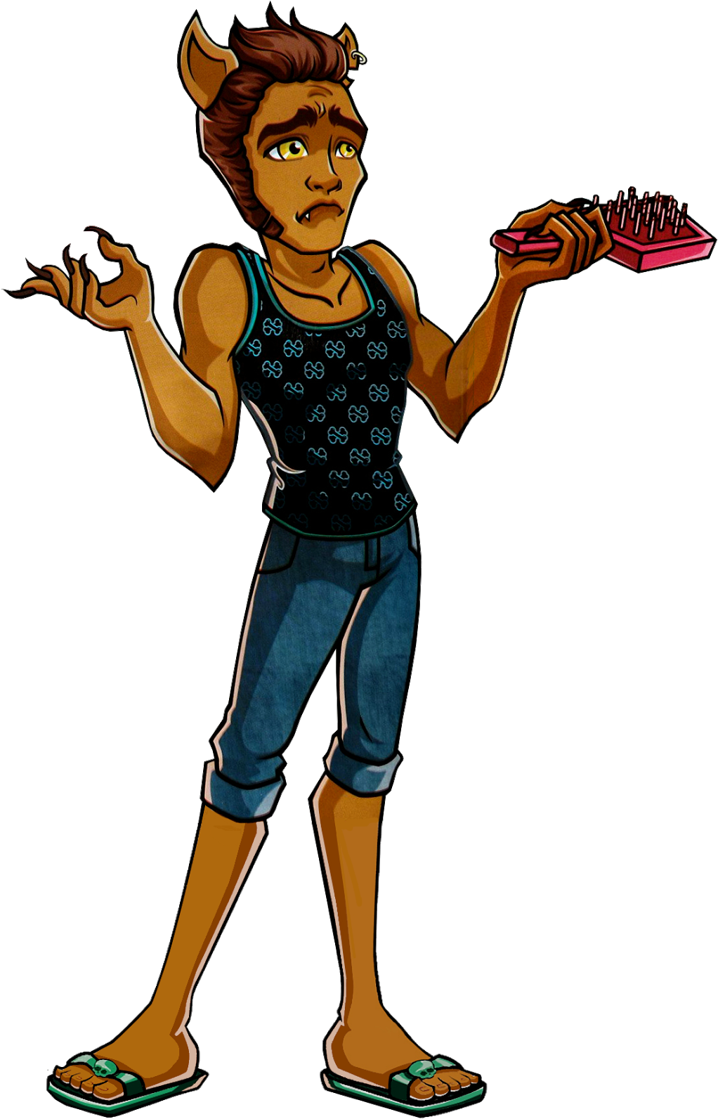 Music Festival Clawd Wolf 2 - Claw Of Monster High (1022x1600), Png Download