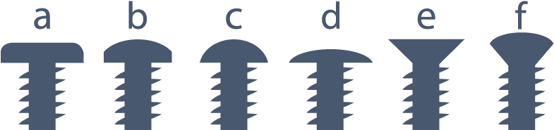 Pan Head - Low Profile Pan Head Screws (792x197), Png Download