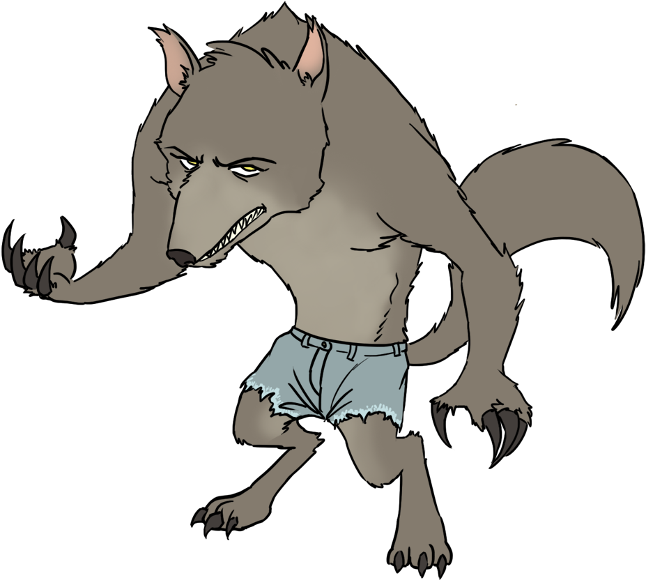 Halloween Werewolf Clipart - Clipart Werewolf (953x859), Png Download