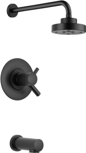 Brizo - Kohler Purist Black Shower (510x510), Png Download