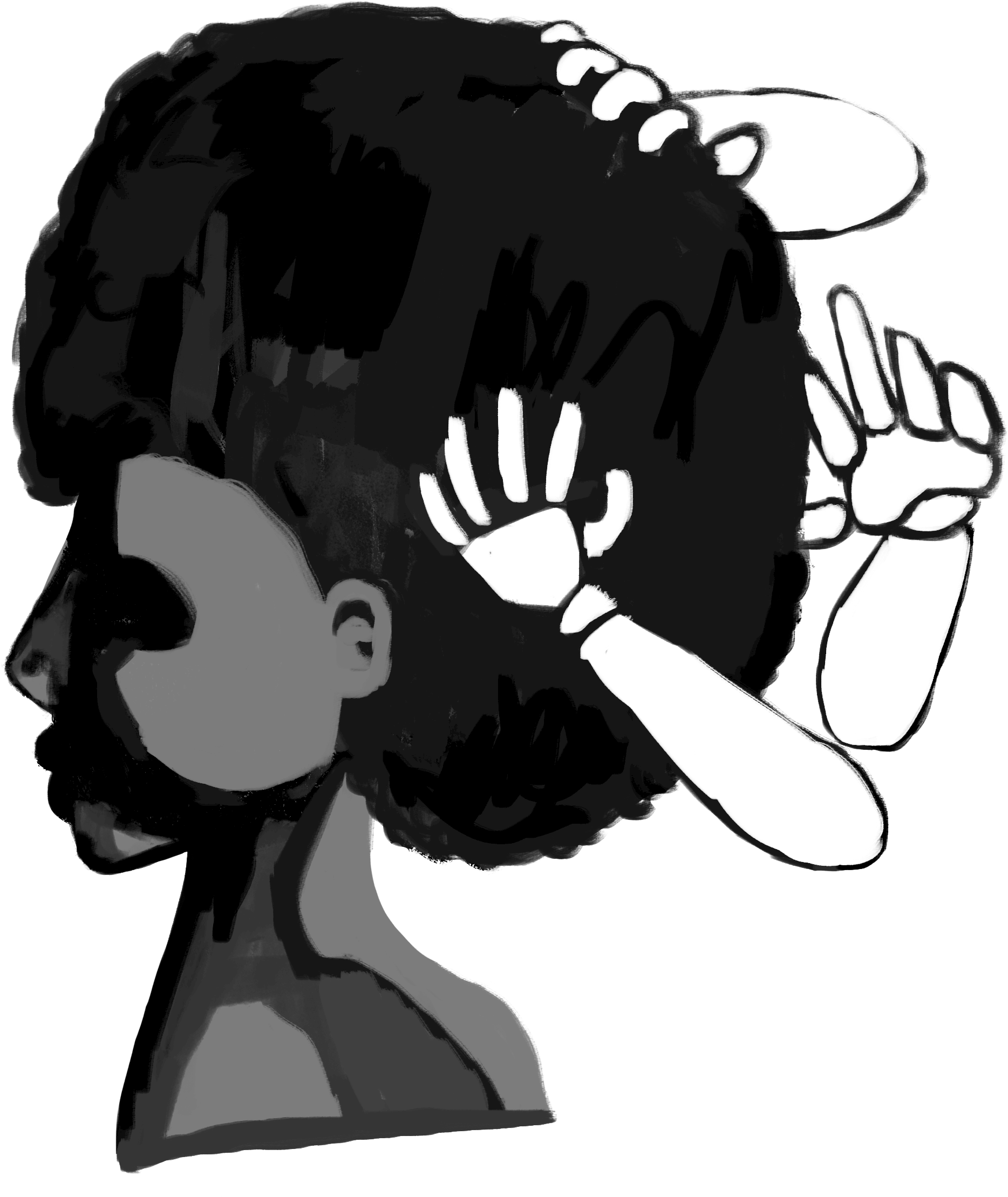 Dear White People With Dreads - Portable Network Graphics (2550x3300), Png Download