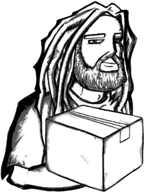 Picture Royalty Free Download African Drawing Dread - Courier (310x409), Png Download