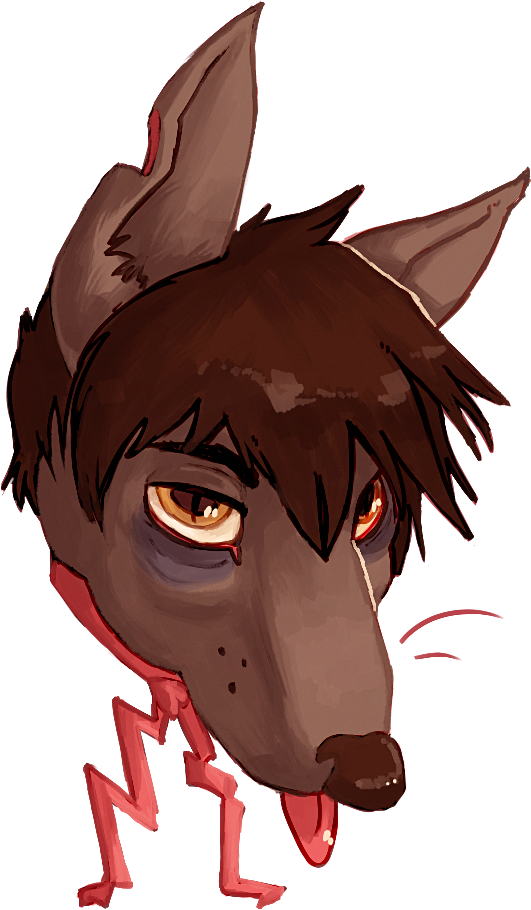 Dog Head Central - Cartoon (592x997), Png Download